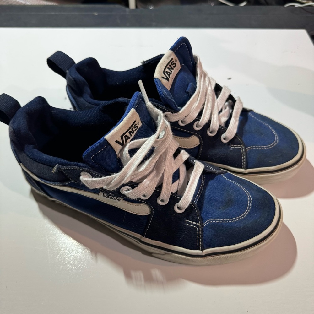 VANS Fillmore Low Top Men’s 7 Off The Wall Skate Sneakers Blue
